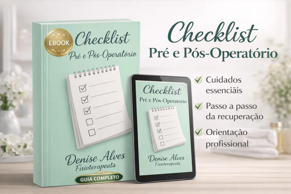 Bônus: Checklist Pré e Pós-Operatório | Denise Alves