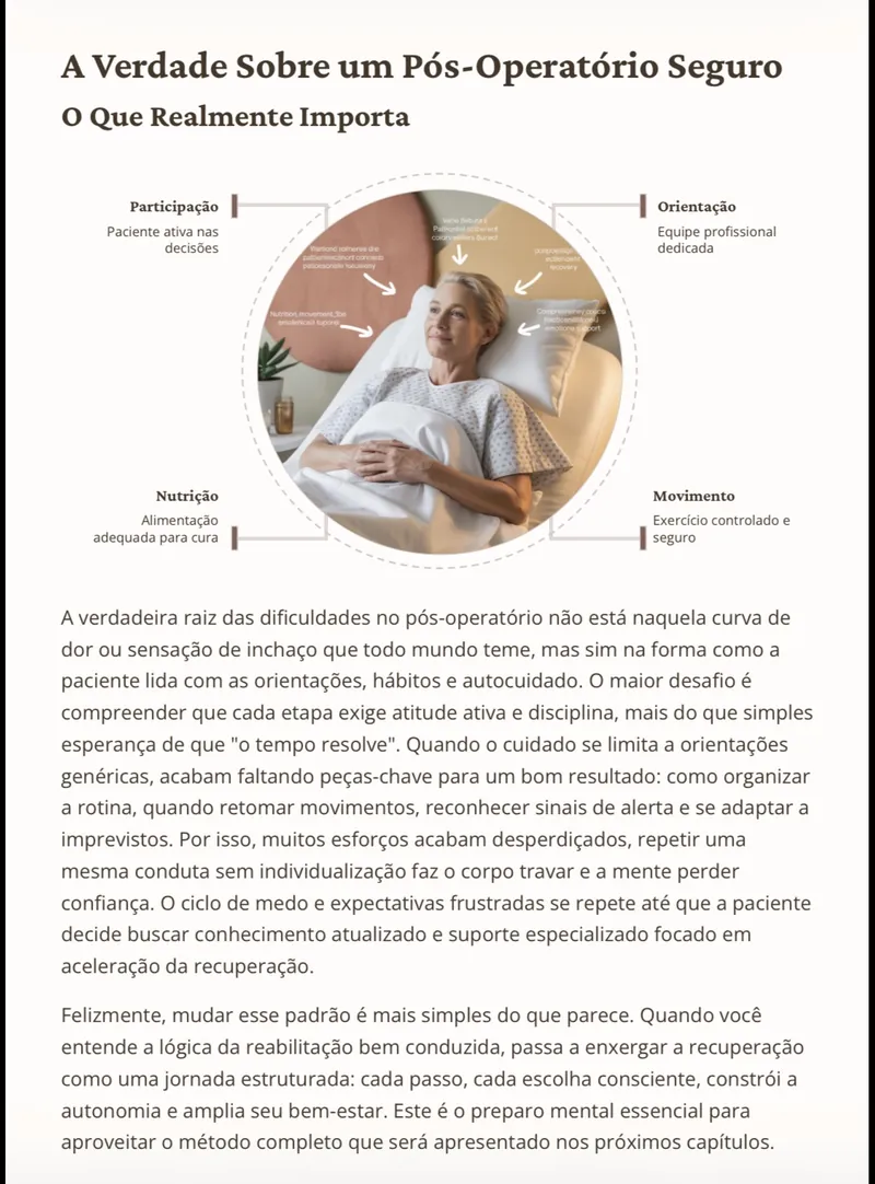 Página do guia: A verdade sobre um pós-operatório seguro