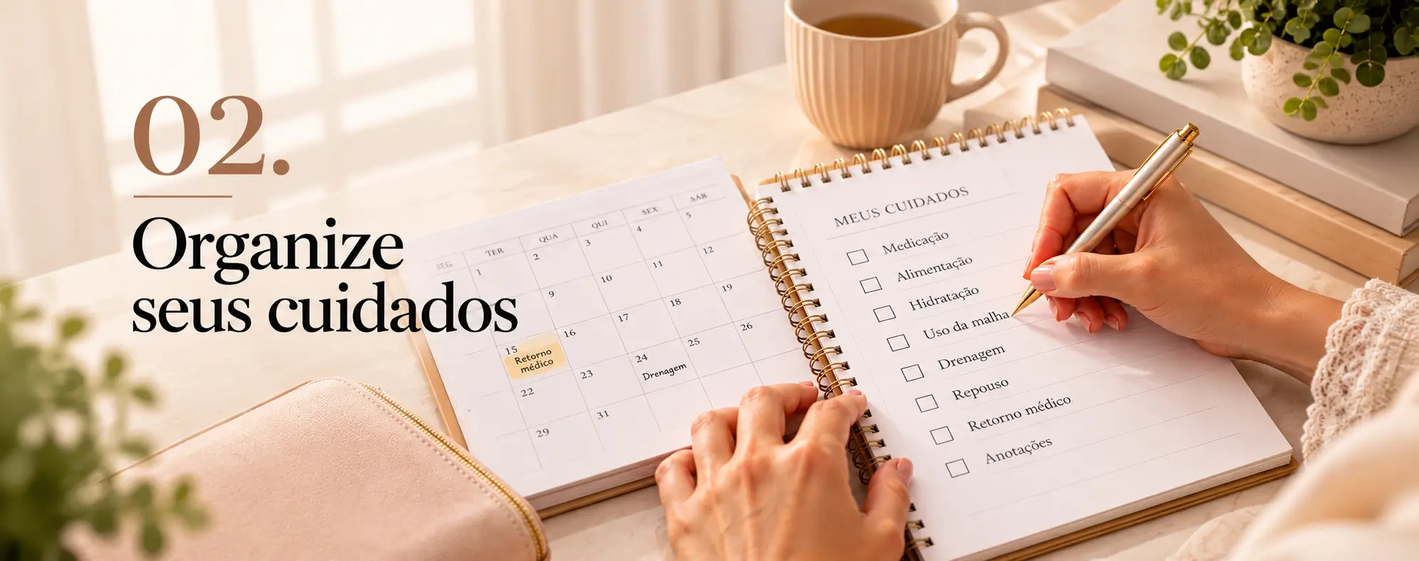 Passo 2: Organize seus cuidados